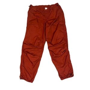 Women’s Arizona Terra Cotta Red/Orange Cargo Parachute Pants Size XS